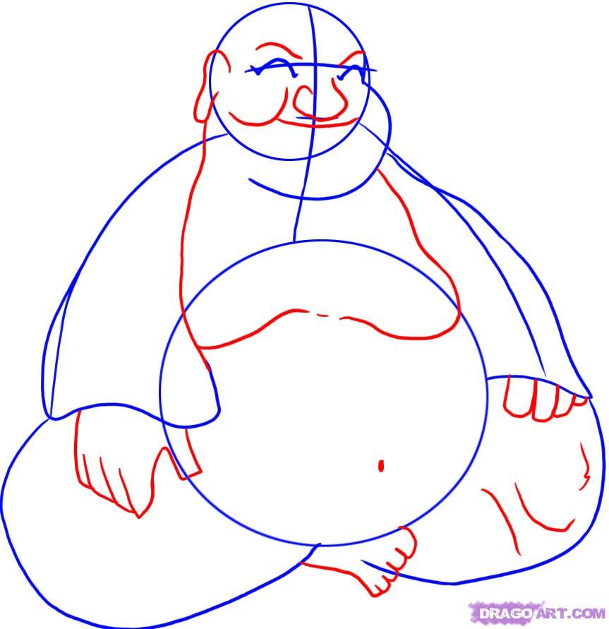 863x891 To Draw Buddha Step
