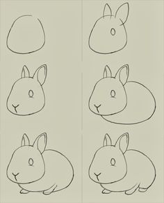 236x291 How To Draw Easy Animal Figures In Simple Steps Bunny Drawing