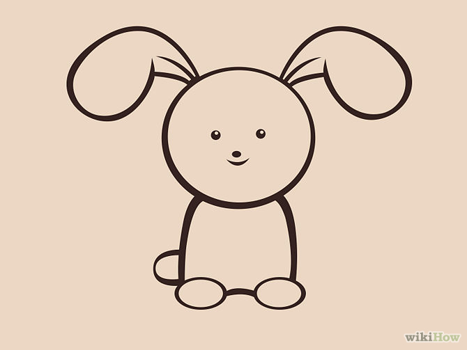 670x503 Draw A Simple Bunny
