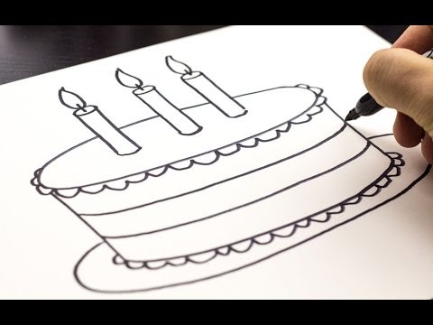 480x360 How To Draw A Birthday Cake