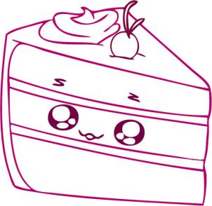 302x294 How To Draw How To Draw A Cute Cake