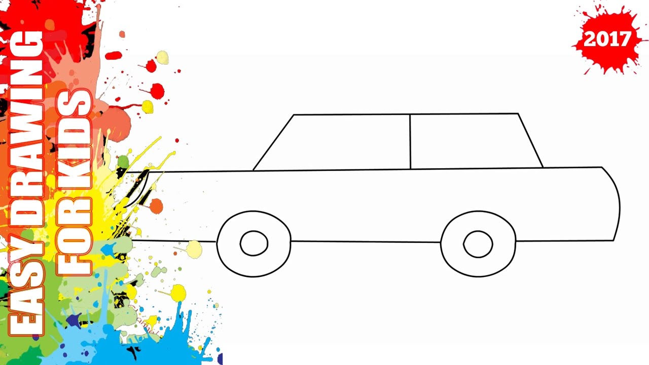 1280x720 How To Draw A Car Easy And Simple For Kids