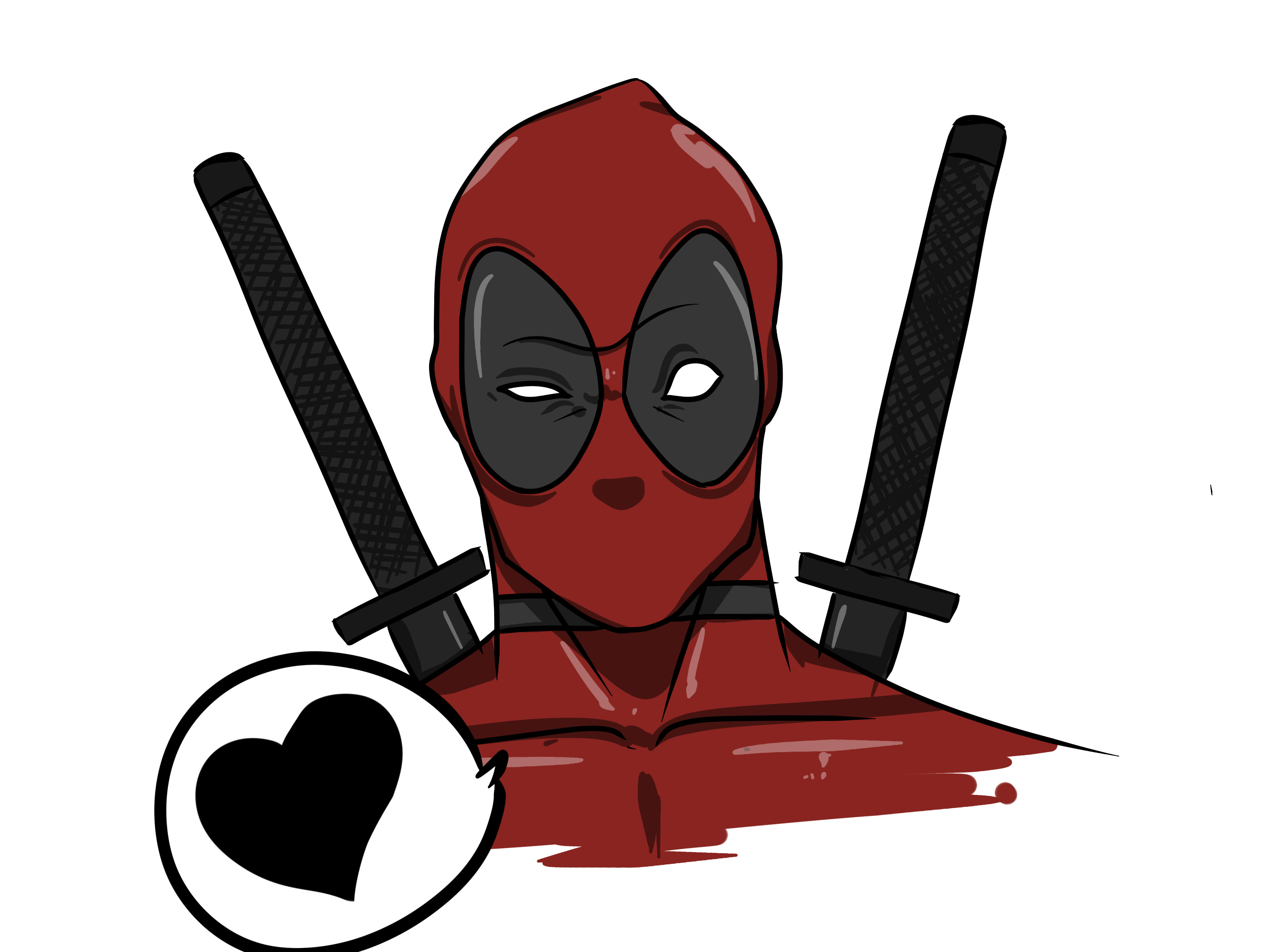 3200x2400 How To Draw Deadpool (With Pictures)