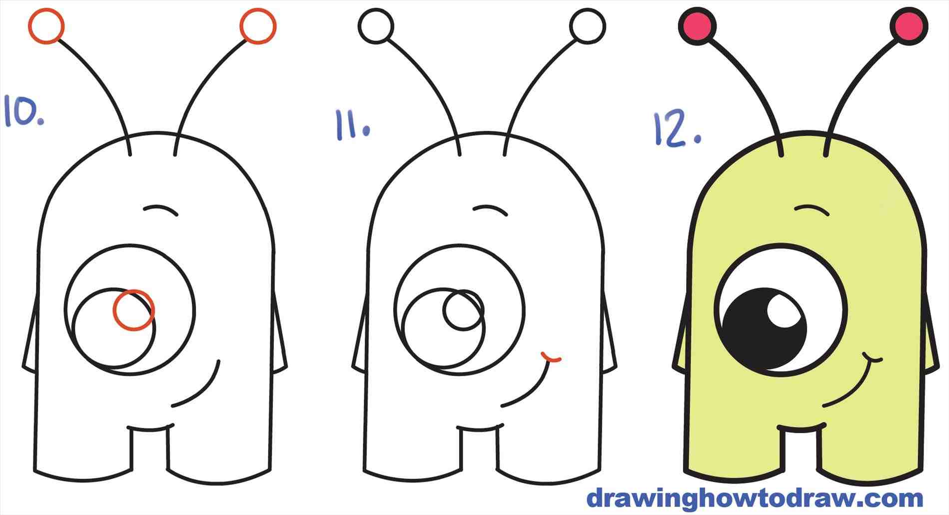 1899x1031 The Images Collection Of How To Draw Easy Cartoon Alien