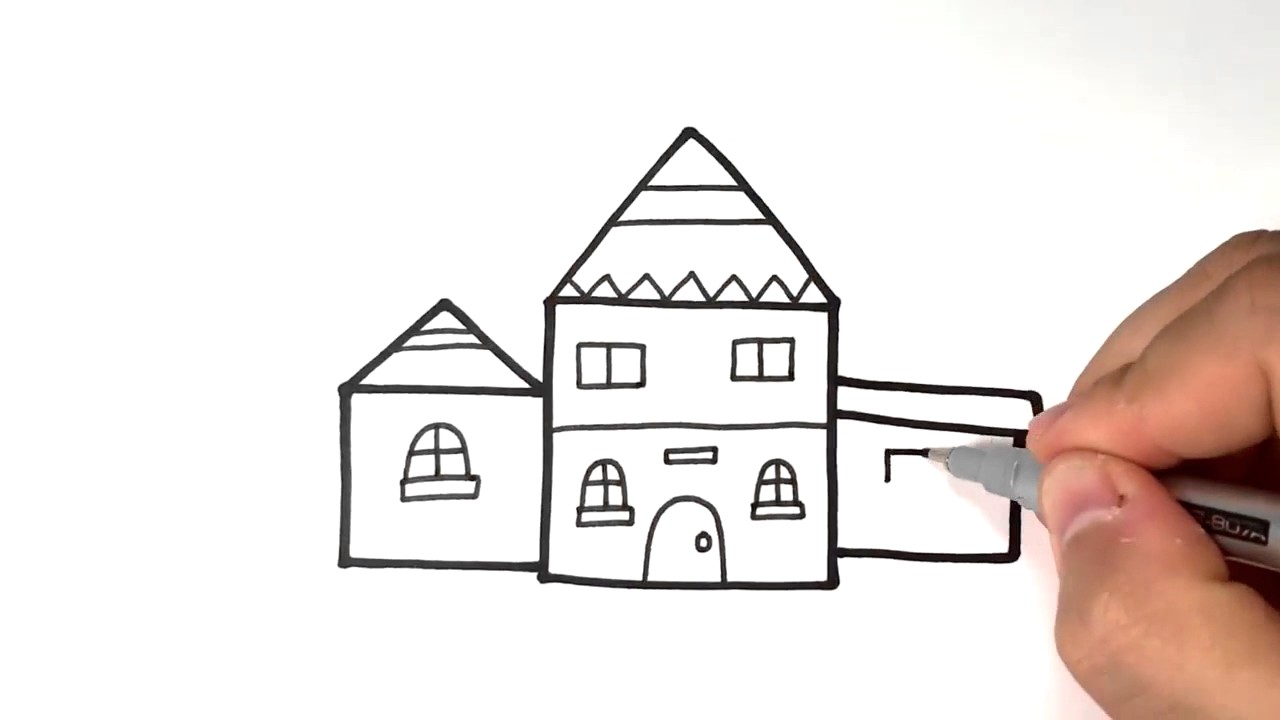 1280x720 How To Draw Castle Easy Drawing Ideas For Kids Online Courses