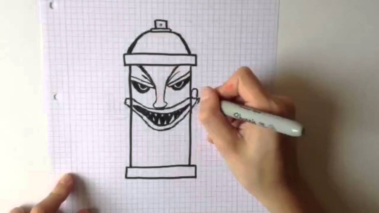 1280x720 Easy Cool Drawings [Time Lapse] How To Draw A Spray Can