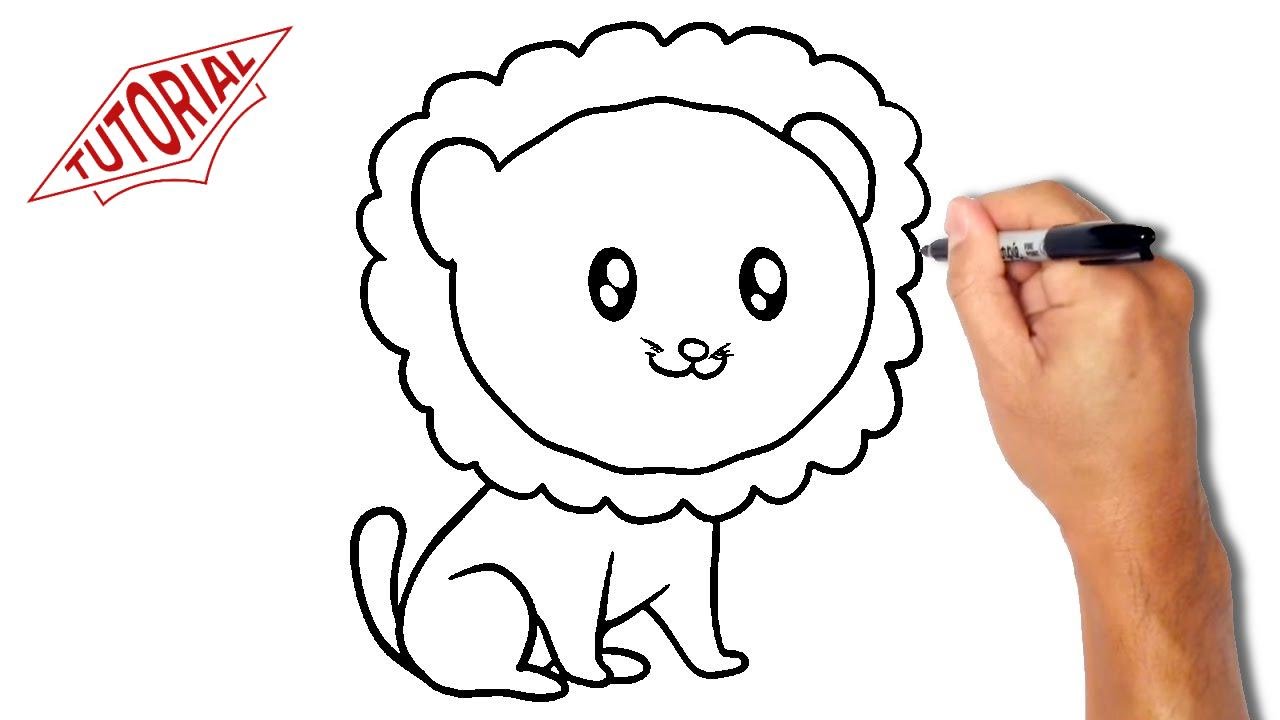 1280x720 How To Draw A Lion. Easy Step By Step Drawing Lessons For Kids