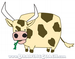 250x197 To Draw A Cartoon Cow