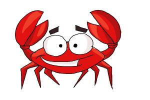 300x200 How To Draw A Crab For Kids