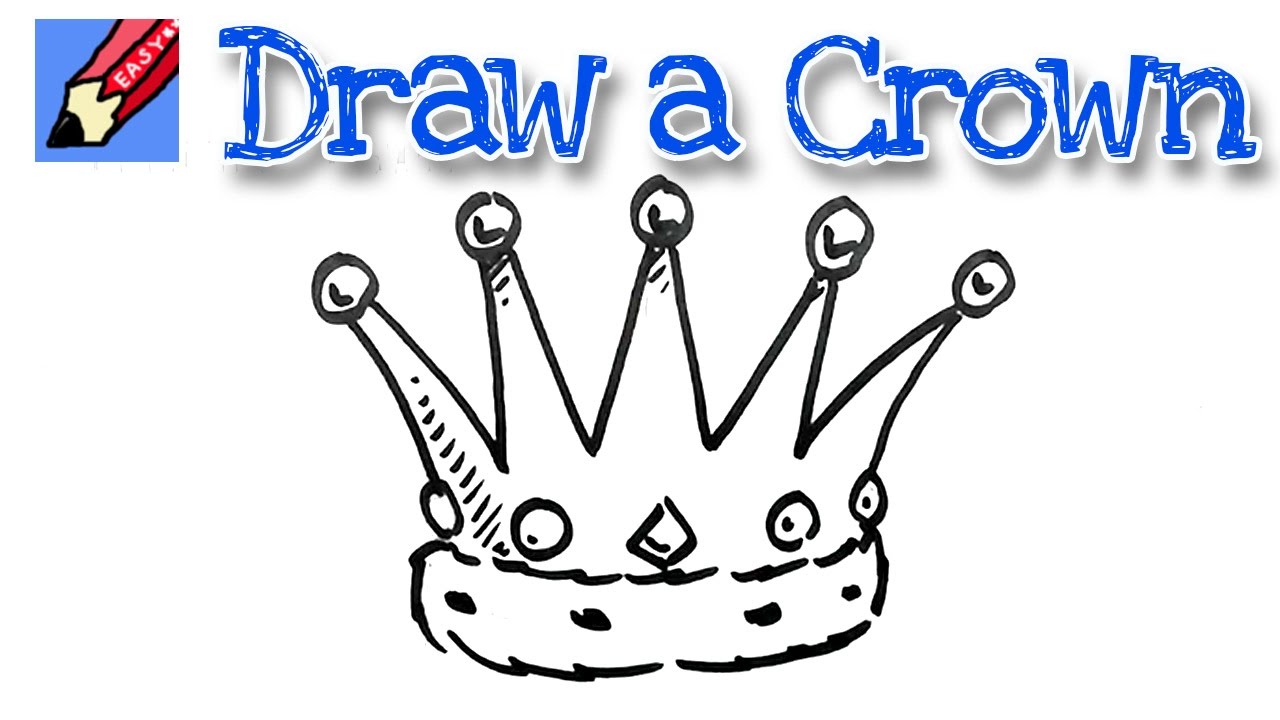 1280x720 How To Draw A Crown Real Easy