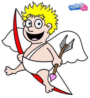 300x325 How To Draw How To Draw A Cupid