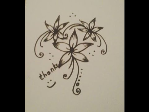 480x360 Easy And Beautiful Floral Design Drawing Tutorial 2