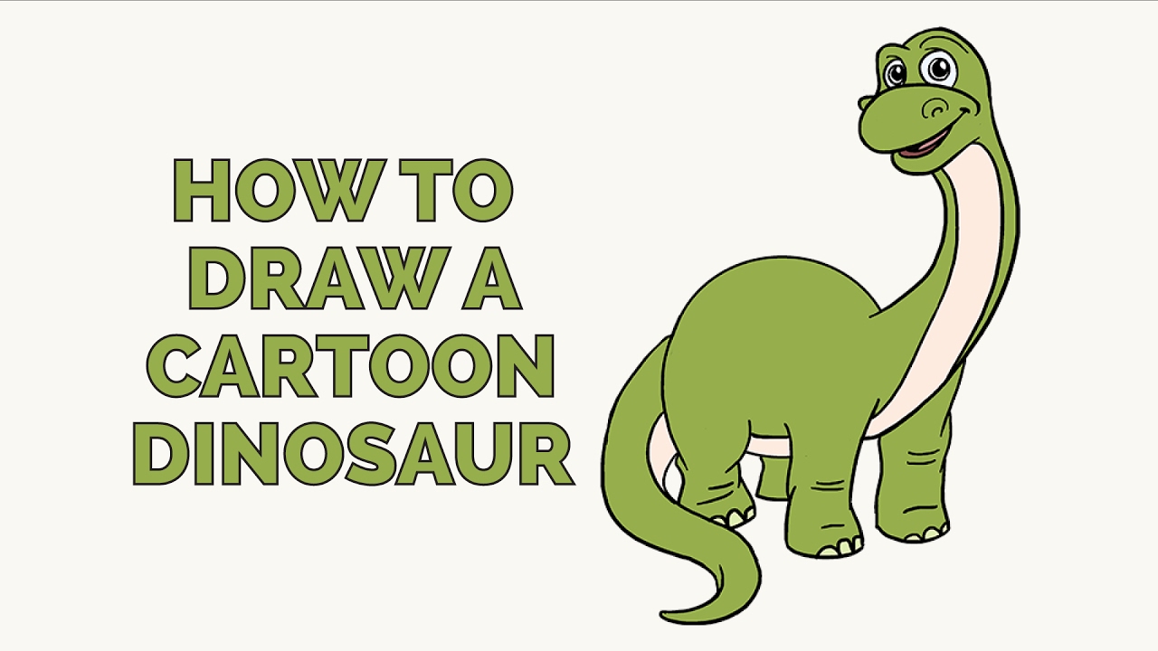 1280x720 How To Draw A Cartoon Dinosaur