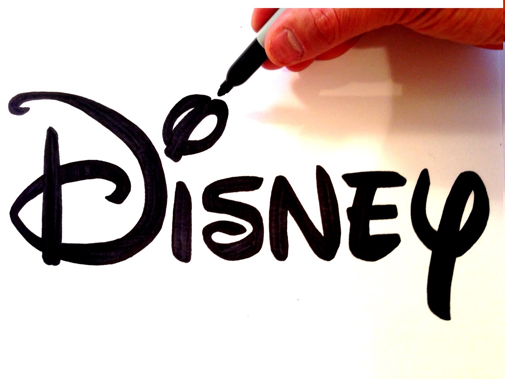 1632x1224 How To Draw The Disney Logo Freehand