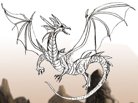 450x338 How To Draw A Dragon
