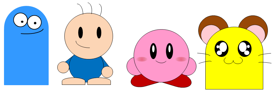 890x296 Four Easy To Draw Characters By Maxtaro