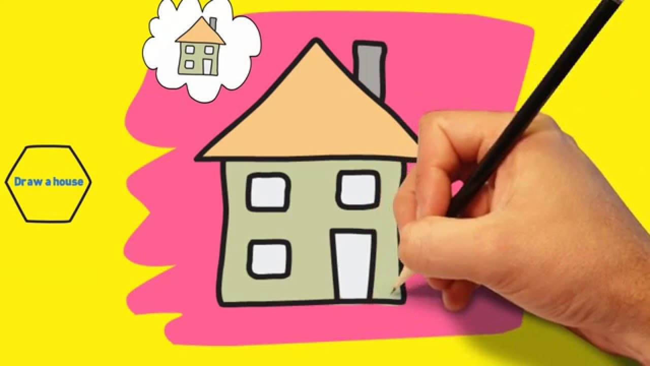 1280x720 Greatest Easy Drawing For Preschoolers How To Draw A House Kids