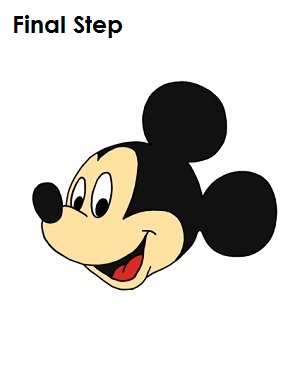 300x388 How To Draw Mickey Mouse