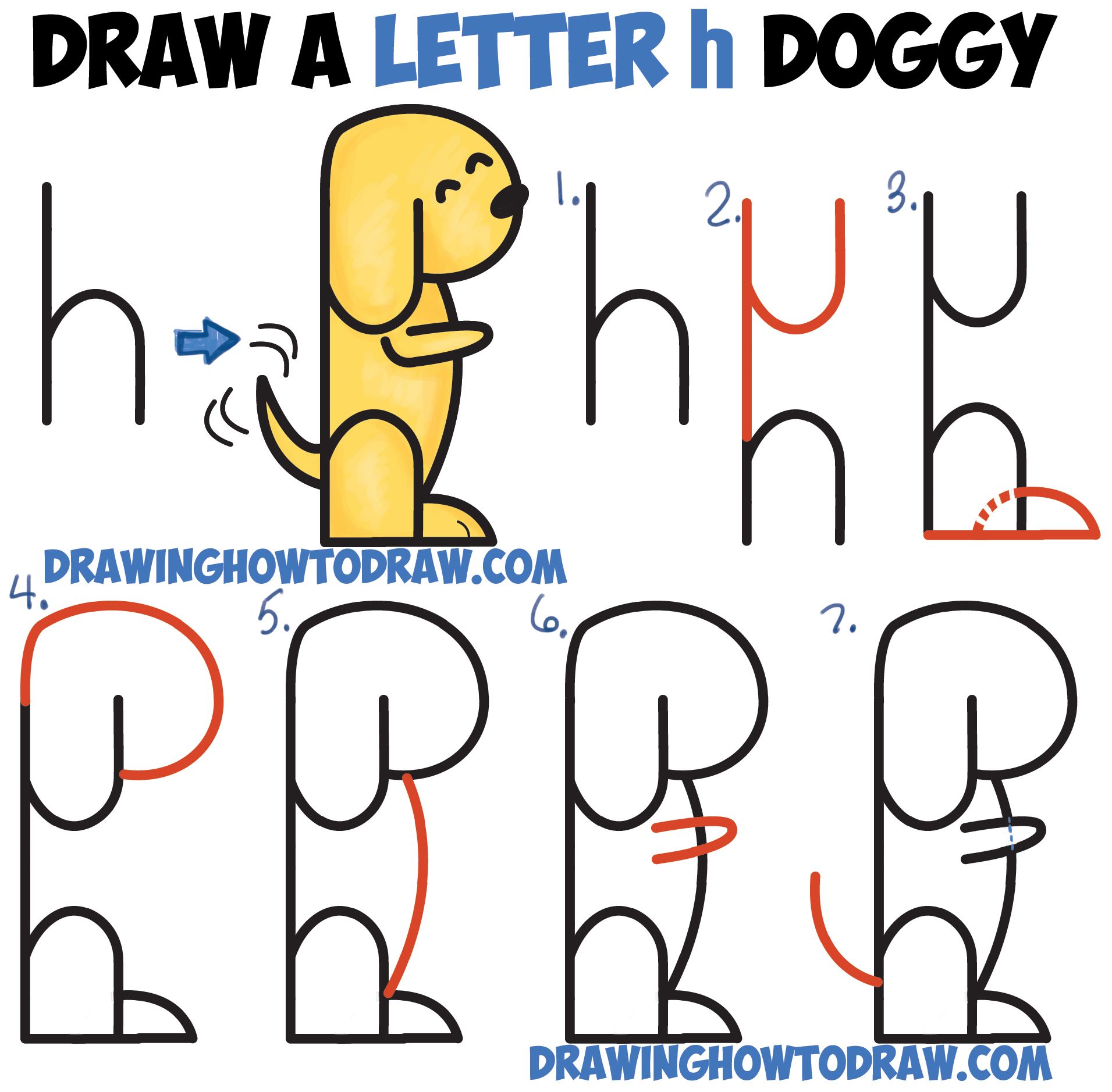 1911x1878 How To Draw A Cartoon Dog Begging From 2 Letter