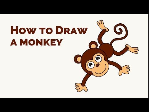 480x360 How To Draw A Cartoon Monkey In A Few Easy Steps Cartoon Monkey