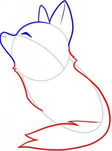 224x302 How To Draw How To Draw A Wolf For Kids