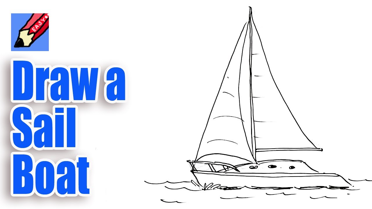 1280x720 How To Draw A Sailboat Real Easy