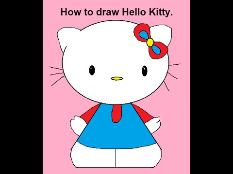 480x360 How To Draw Cartoon Characters Hello Kitty Step By Step