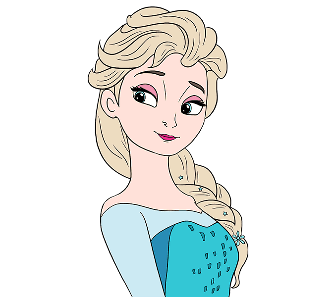 678x600 How To Draw Elsa From Frozen Easy Step By Step Drawing Guides