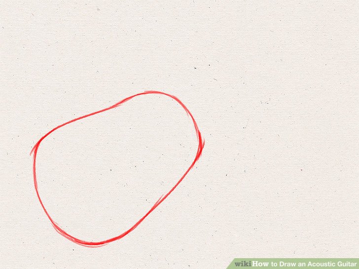 728x546 How To Draw An Acoustic Guitar 15 Steps (With Pictures)