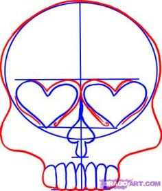 236x278 How To Draw A Sugar Skull Easy Step 1 Art For Students