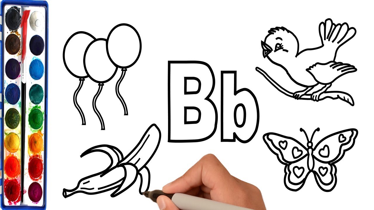 1280x720 Learn Colors How To Draw Alphabet Coloring Pages Easy Drawing