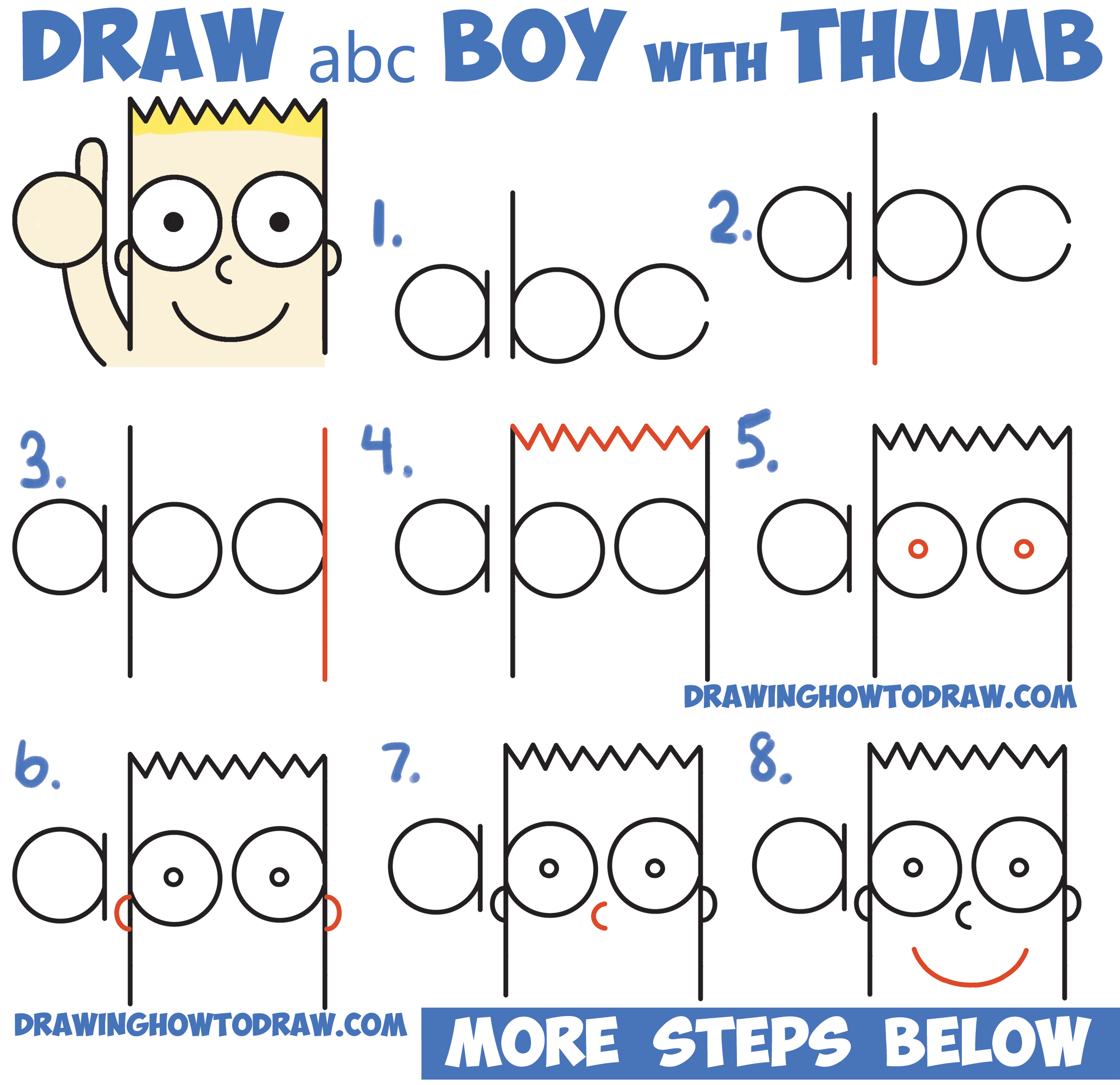 2500x2423 How To Draw Cute Cartoon Boy Kid Thumb Up From Abc