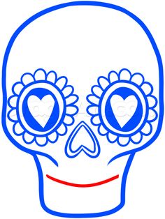236x314 How To Draw A Sugar Skull Step By Step Tutorial Easy Drawing