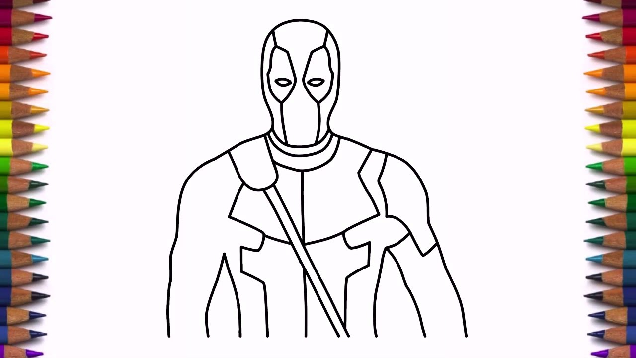1280x720 How To Draw Deadpool Step By Step Easy Drawing