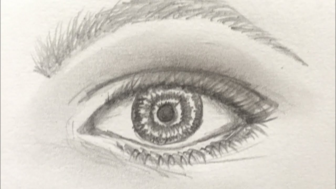 1280x720 How To Draw Easy Eye Step By Step Tutorial