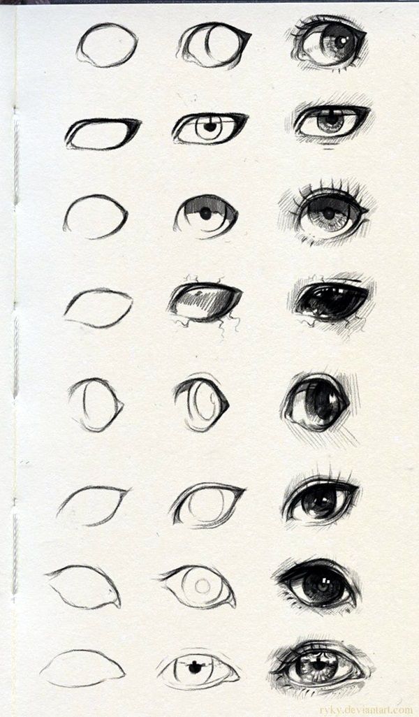 600x1026 How To Draw An Eye