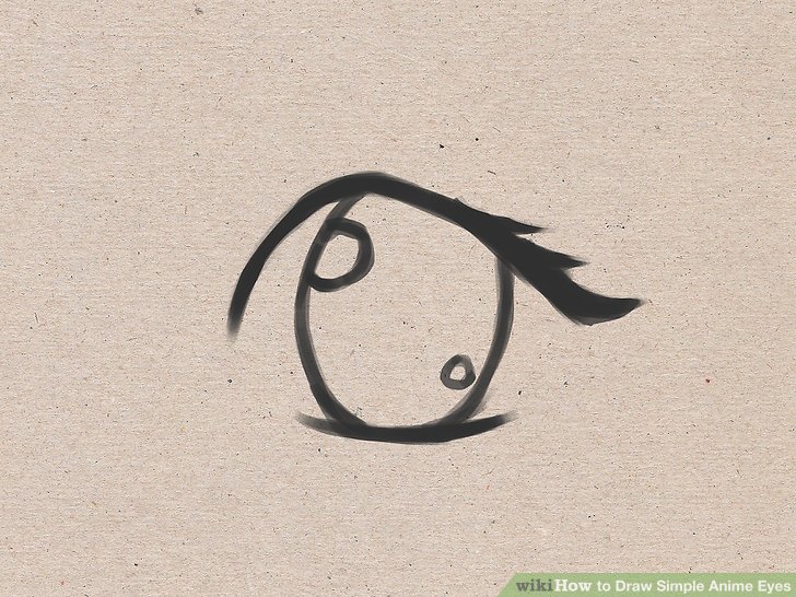 728x546 How To Draw Simple Anime Eyes 5 Steps (With Pictures)