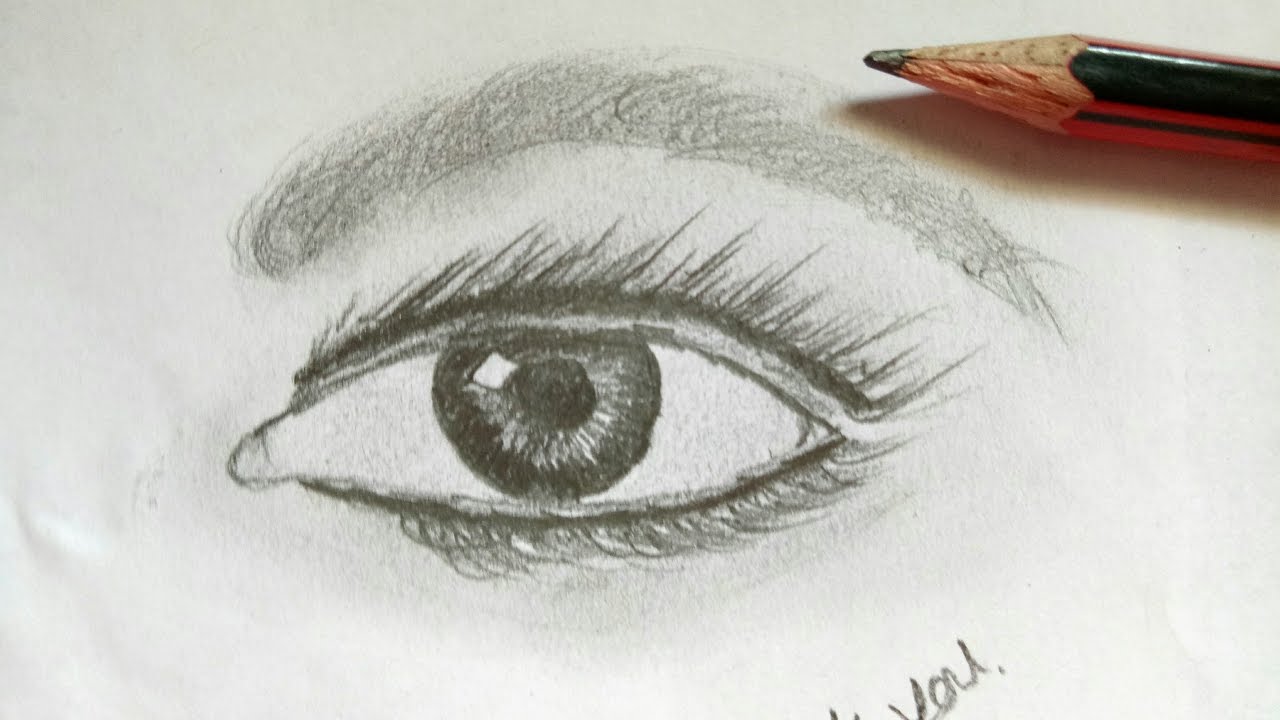 1280x720 How To Draw Realistic Eyes Easy Step By Step Art Drawing