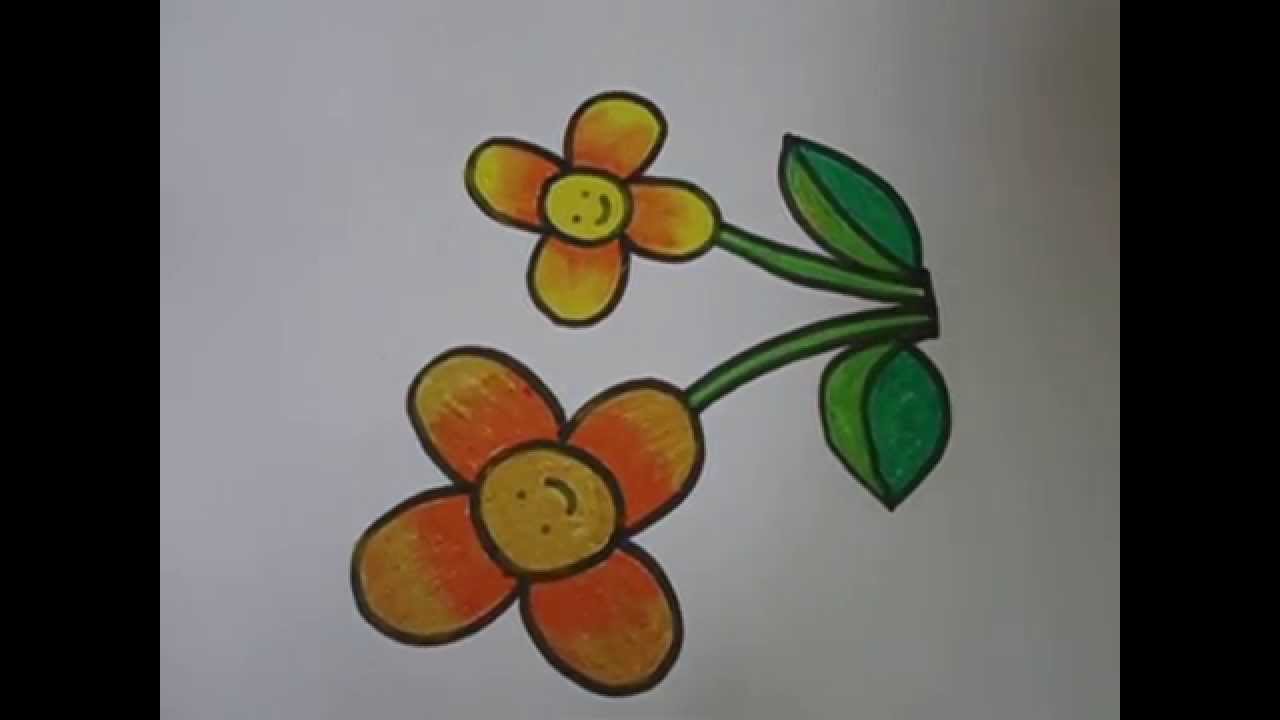 1280x720 Easy Drawing For Kids,,flower Drawing In Simple Steps