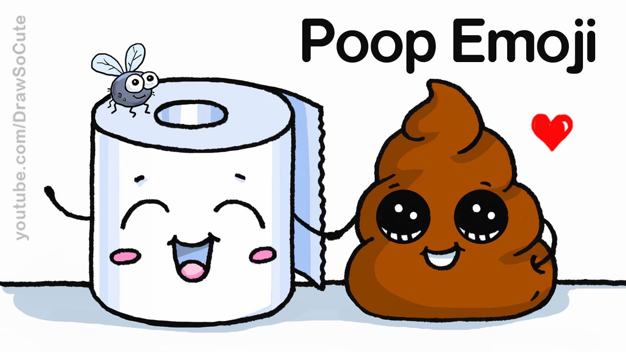 1280x720 How To Draw Poop Emoji Easy And Cute