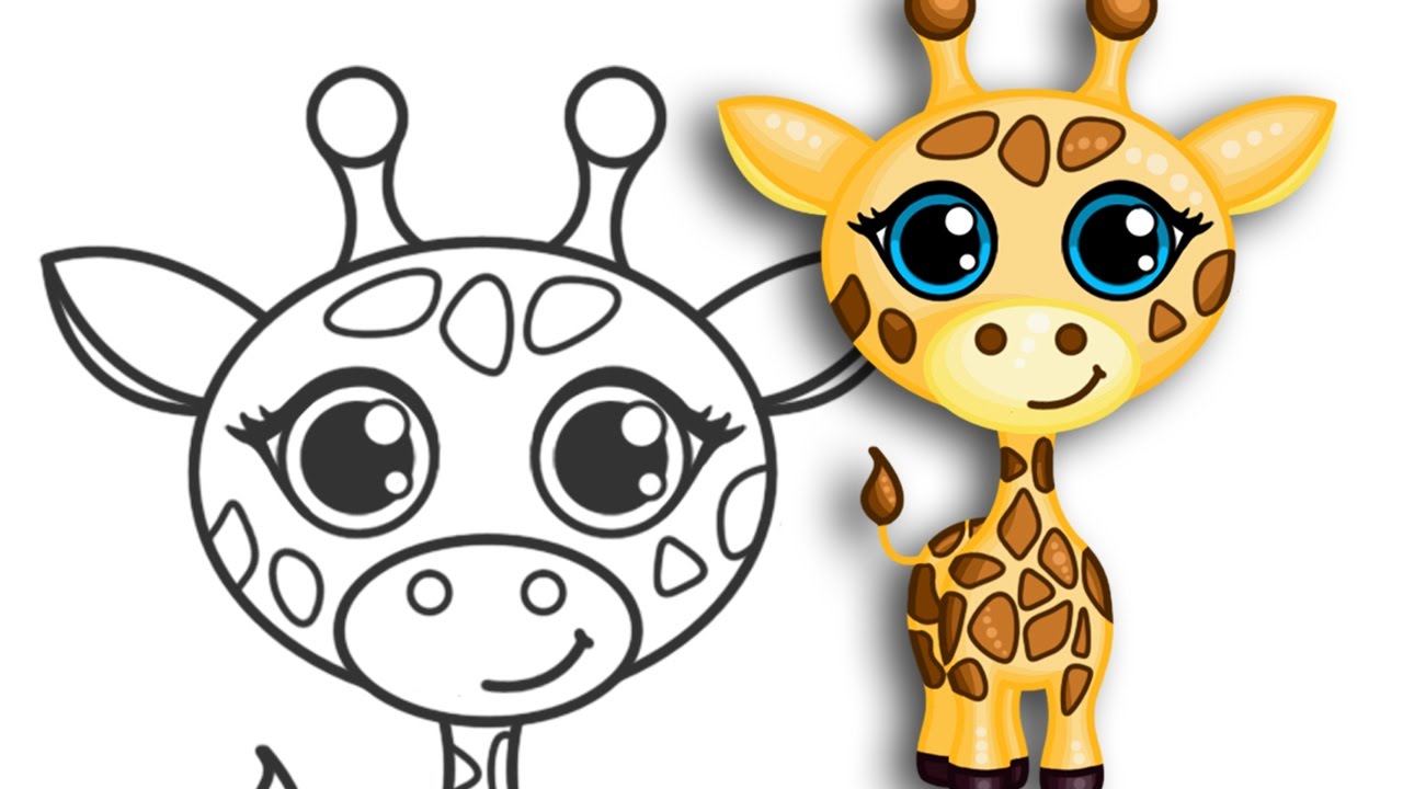 1280x720 How To Draw A Giraffe Super Cute Amp Easy Step By Step Drawing
