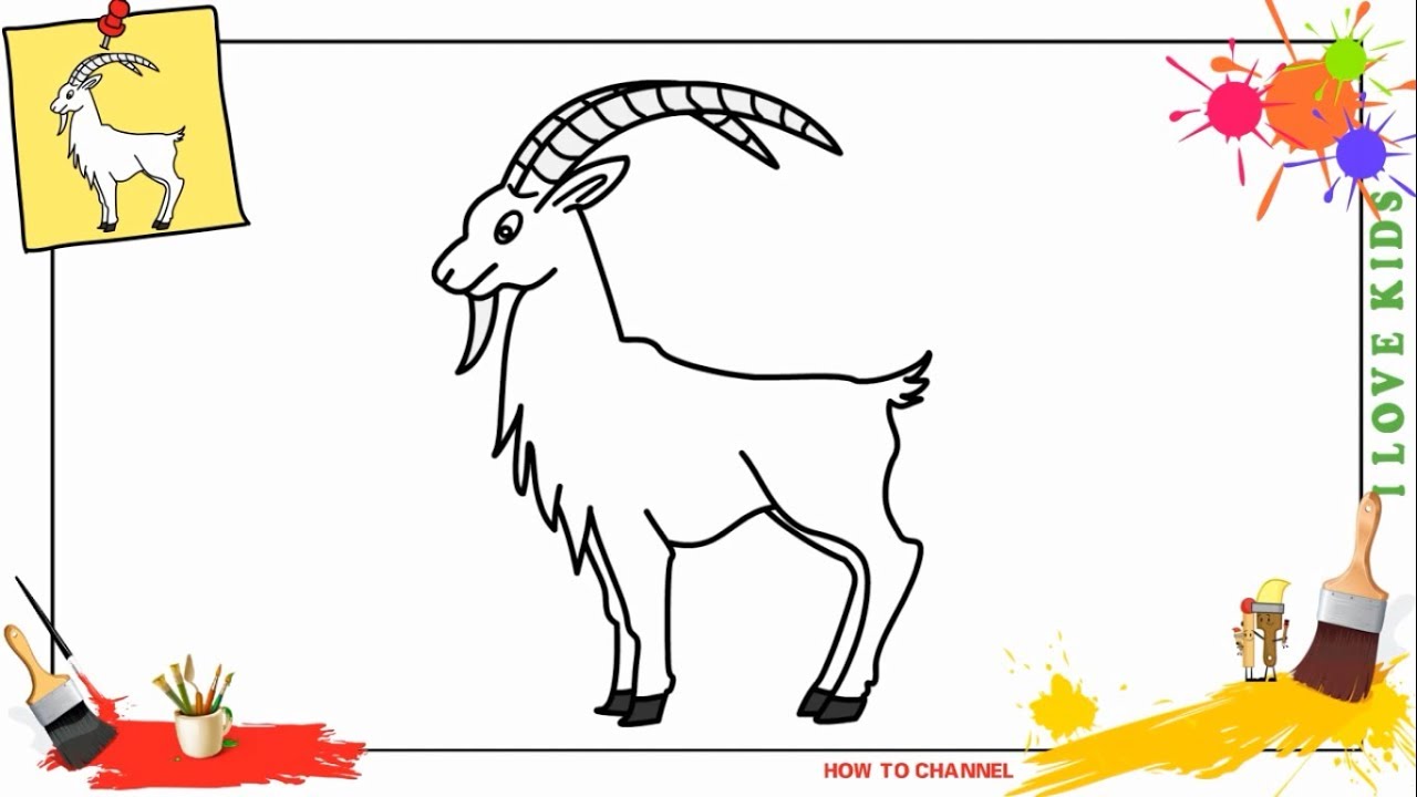 Easy Goat Drawing at GetDrawings | Free download