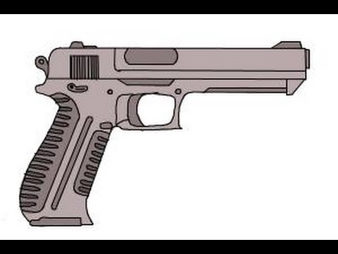480x360 How To Draw A Gun Easy