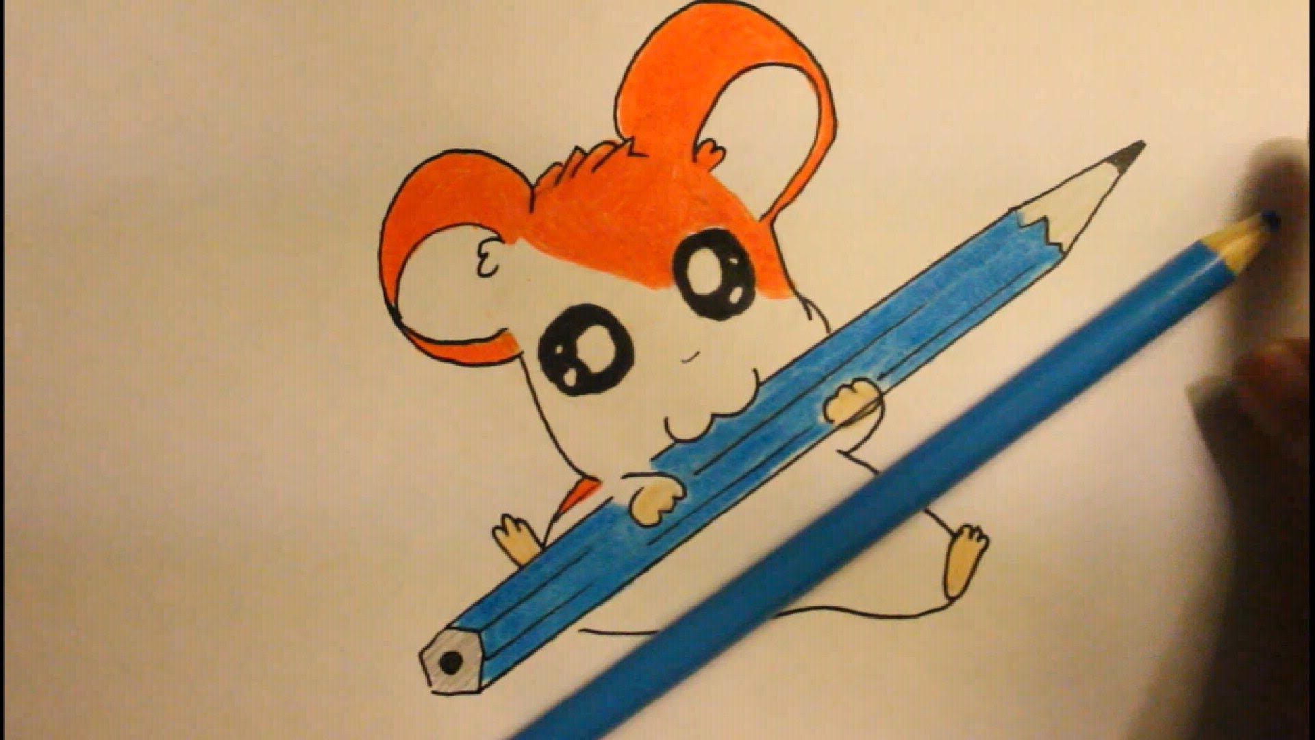 1920x1080 How To Draw Hamtarocartoon Hamsterstep By Stepeasy