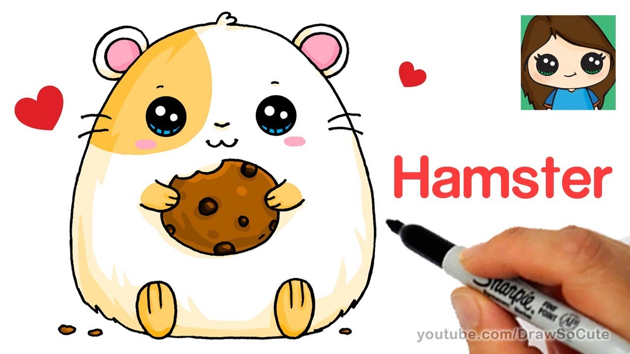 1280x720 How To Draw A Hamster Super Easy