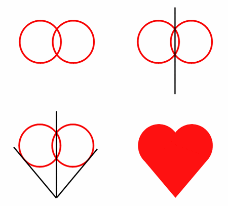 450x407 How To Draw Easy Hearts Drawing Cartoon Hearts