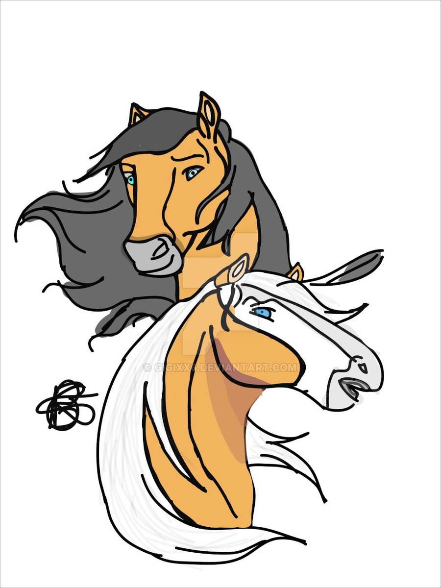 900x1200 Horse Drawing Spirit By Gigixx6