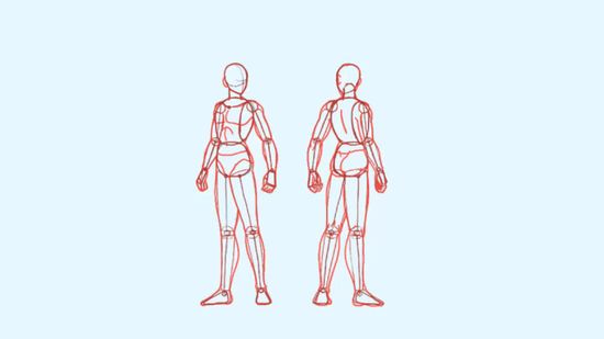 550x309 2 Easy Ways To Draw A Body