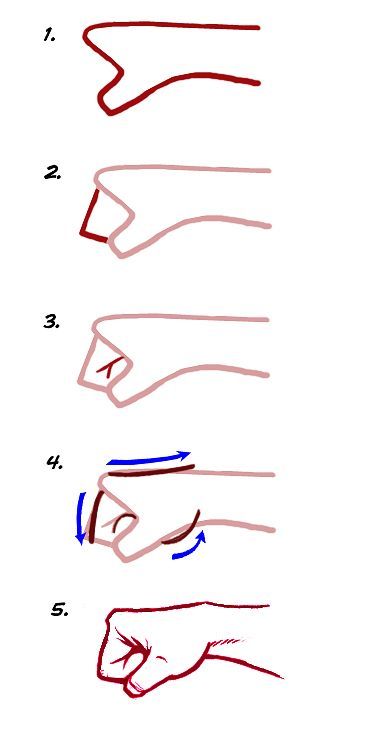 372x746 How To Draw A Fist. I Don'T Usually Draw Humans, But It May Come