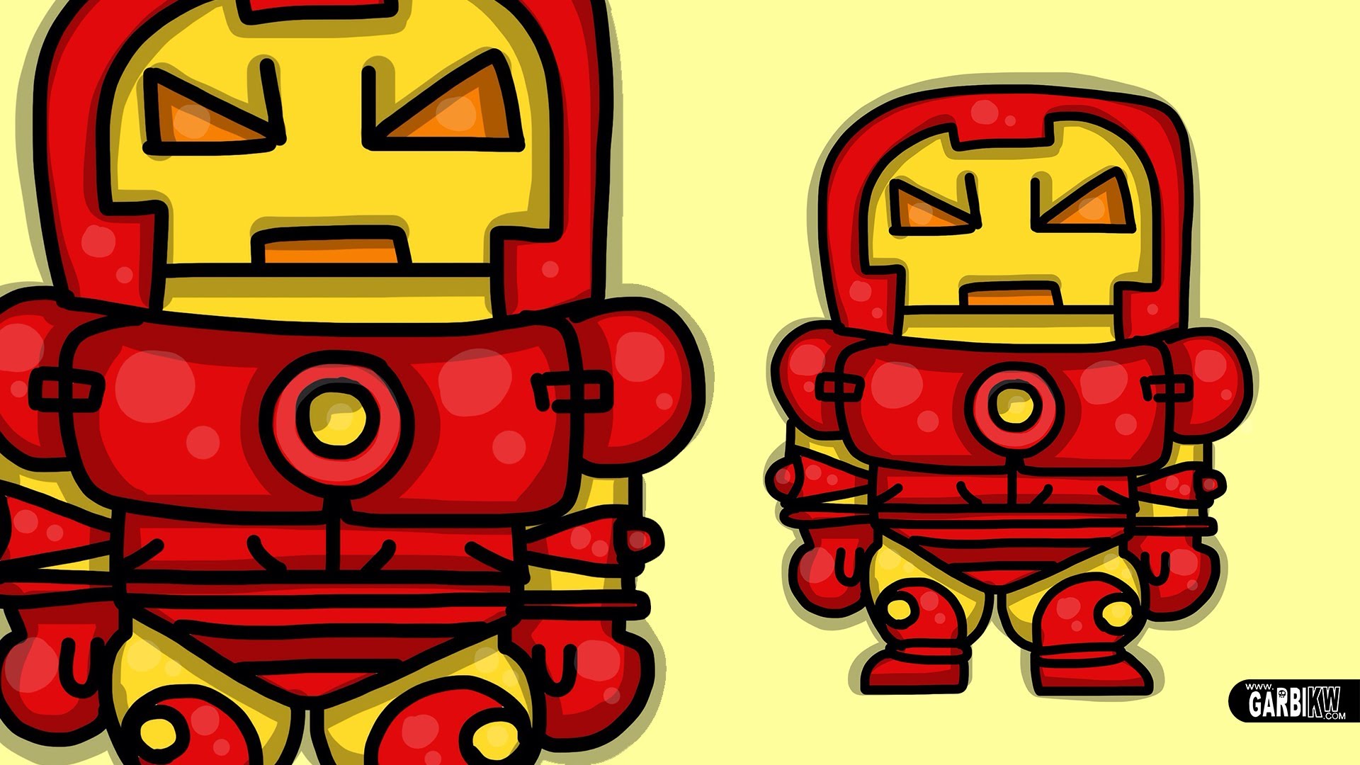 1920x1080 How To Draw Cartoon Iron Man By Garbi Kw